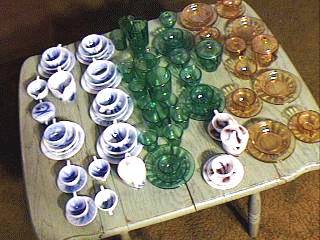 Table of dishes