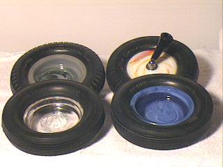 Tire ashtrays
